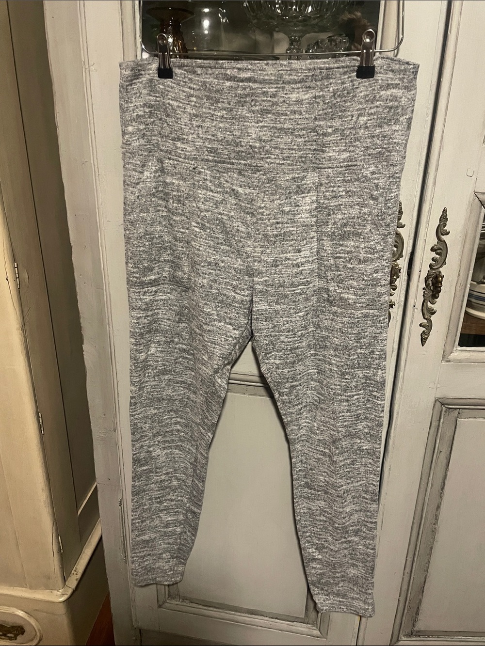 a new day Heathered Light Gray Pull-On Leggings